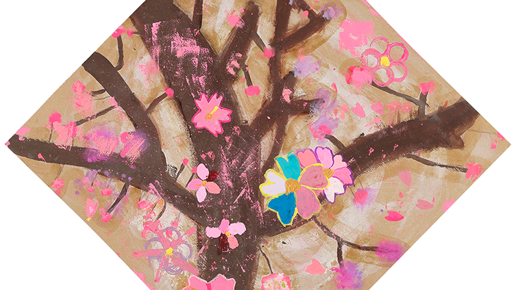 さくらが自由におどっている