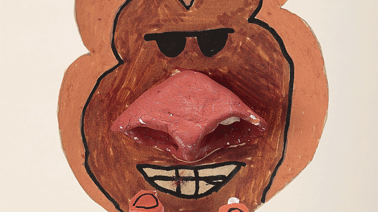 ゴリラの鼻そうじ