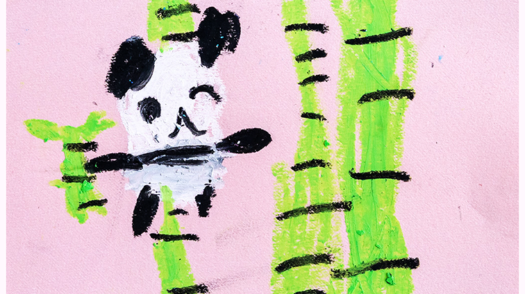 たけのこ たべる パンダ