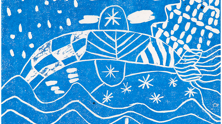 版で広がるわたしの思い ☆｜5・6年生の作品｜みんなの図工ギャラリー