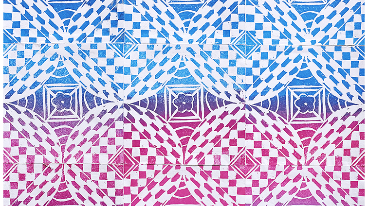 どこまでも続いていく市松模様